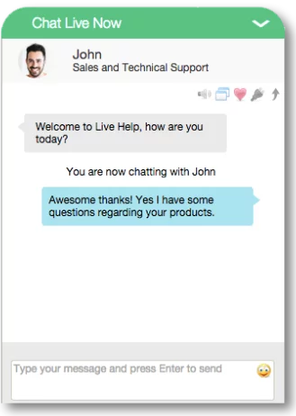 get live chat feedback